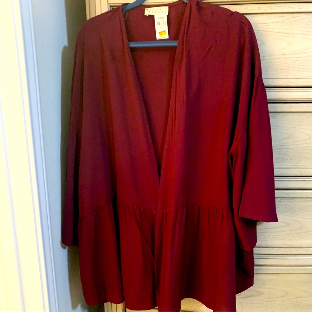 Cavenders Berry N Cream Kimono